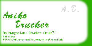 aniko drucker business card